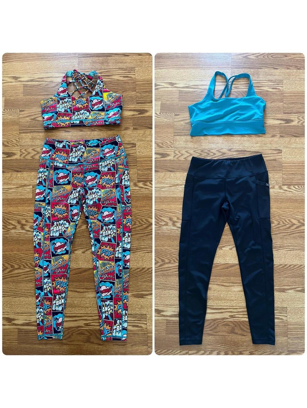 CVG bras and leggings bundle. Size large.